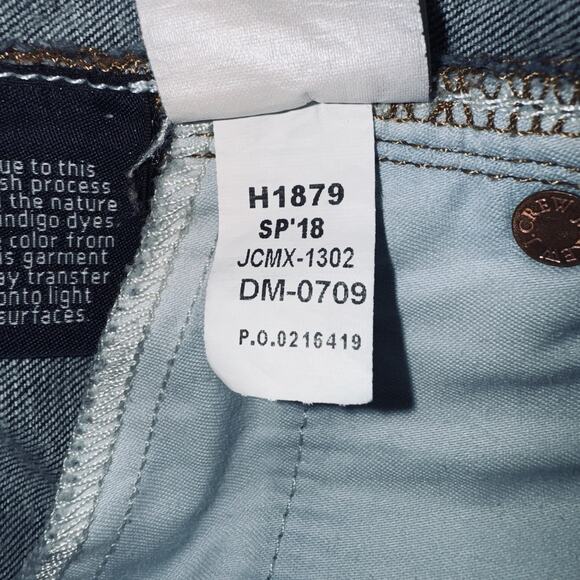 J Crew Denim Jeans Womens 31x28 Medium Wash 9" High Rise Toothpick Ankle Pencil - Picture 7 of 7